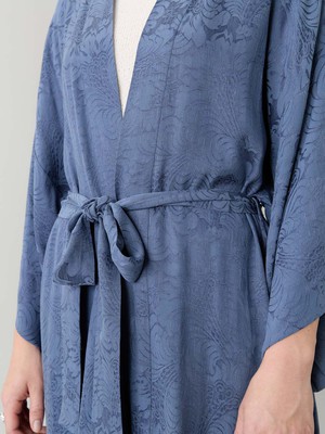 zen indigo Better-Than-Silk Kimono from Yahmo