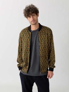 artdeco/black Reversible Bomber via Yahmo