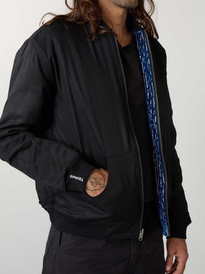 ink/black Reversible Sofa Bomber from Yahmo