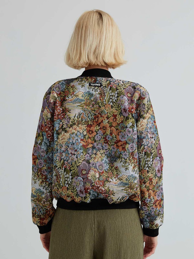 bouquet/black Reversible Sofa Bomber from Yahmo