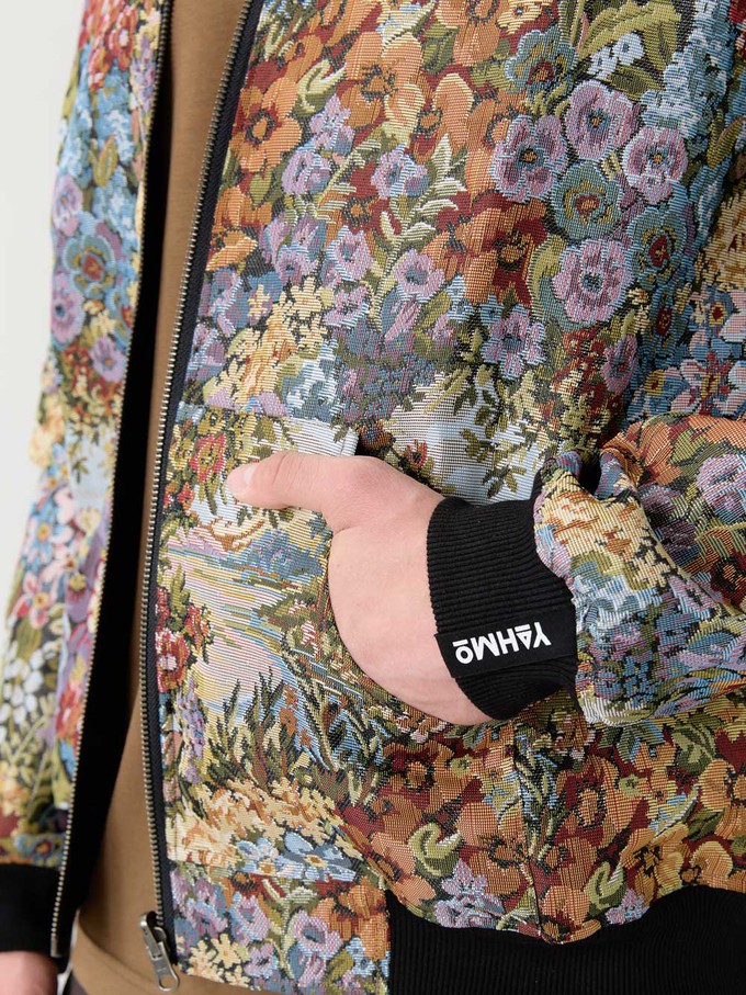 bouquet/black Reversible Sofa Bomber from Yahmo