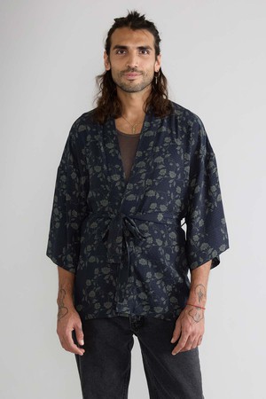 midnight Luxurious Everyday Kimono from Yahmo