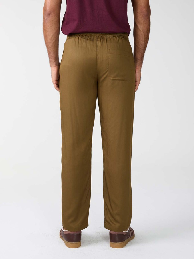 brown Pants made from TENCEL Lyocell from Yahmo