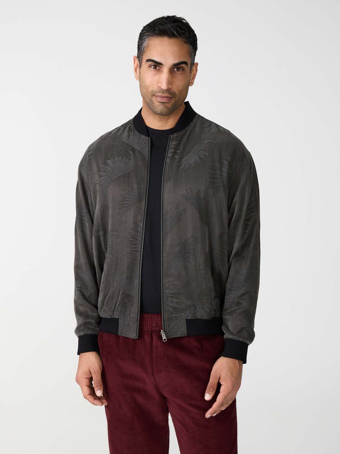 onyx/black Fred Reversible Bomber Jacket from Yahmo