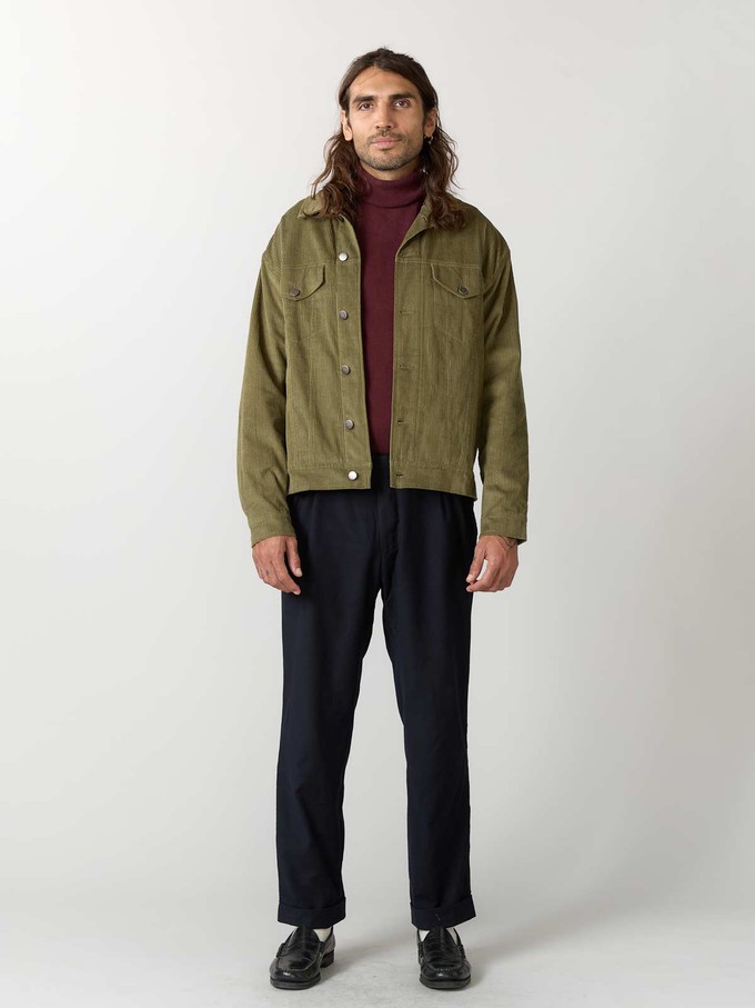 olive Corduroy Jacket from Yahmo