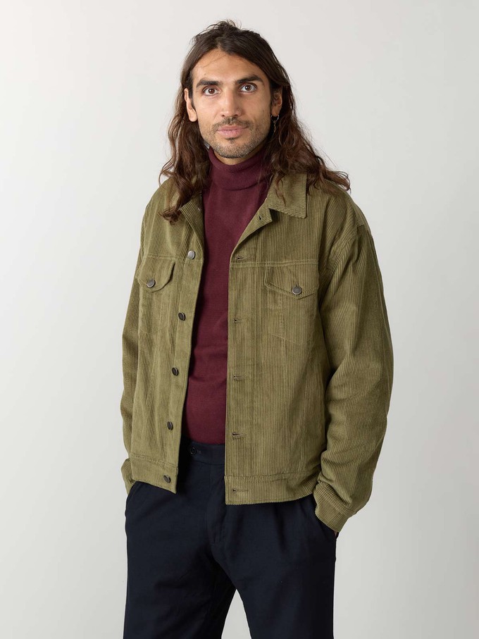 olive Corduroy Jacket from Yahmo