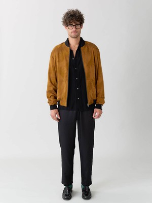 sandalwood/black Reversible Bomber from Yahmo