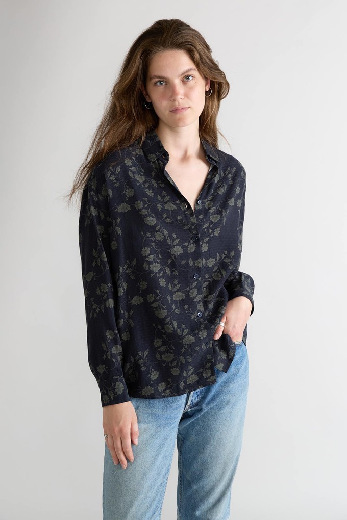 midnight Better-Than-Silk Shirt from Yahmo