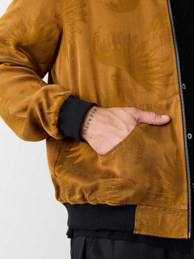 sandalwood/black Reversible Bomber from Yahmo