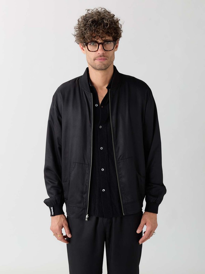 sandalwood/black Reversible Bomber from Yahmo