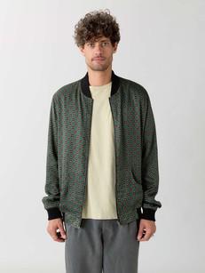 emerald/black Reversible Bomber via Yahmo