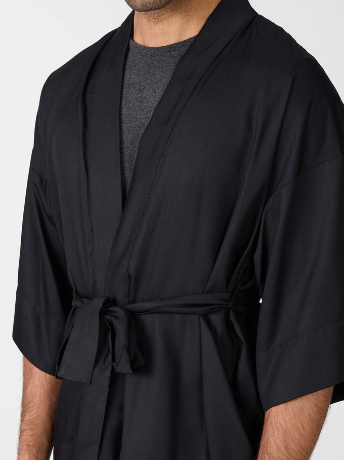 black Luxurious Everyday Kimono from Yahmo