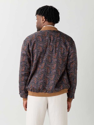 paisley/caramel Reversible Bomber Corduroy from Yahmo