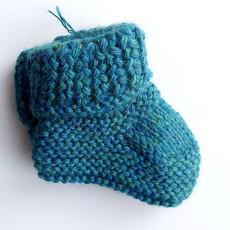 Baby Socks | 100% Baby Alpaca Wool | 3-6 Months | Baby Peacock via Yanantin Alpaca