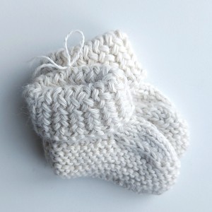 Baby Socks | 100% Baby Alpaca Wool | 3-6 Months | Baby Vanilla from Yanantin Alpaca