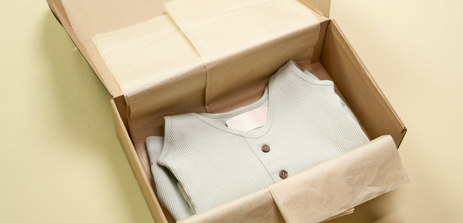 Parcel of clothes from Vinted
